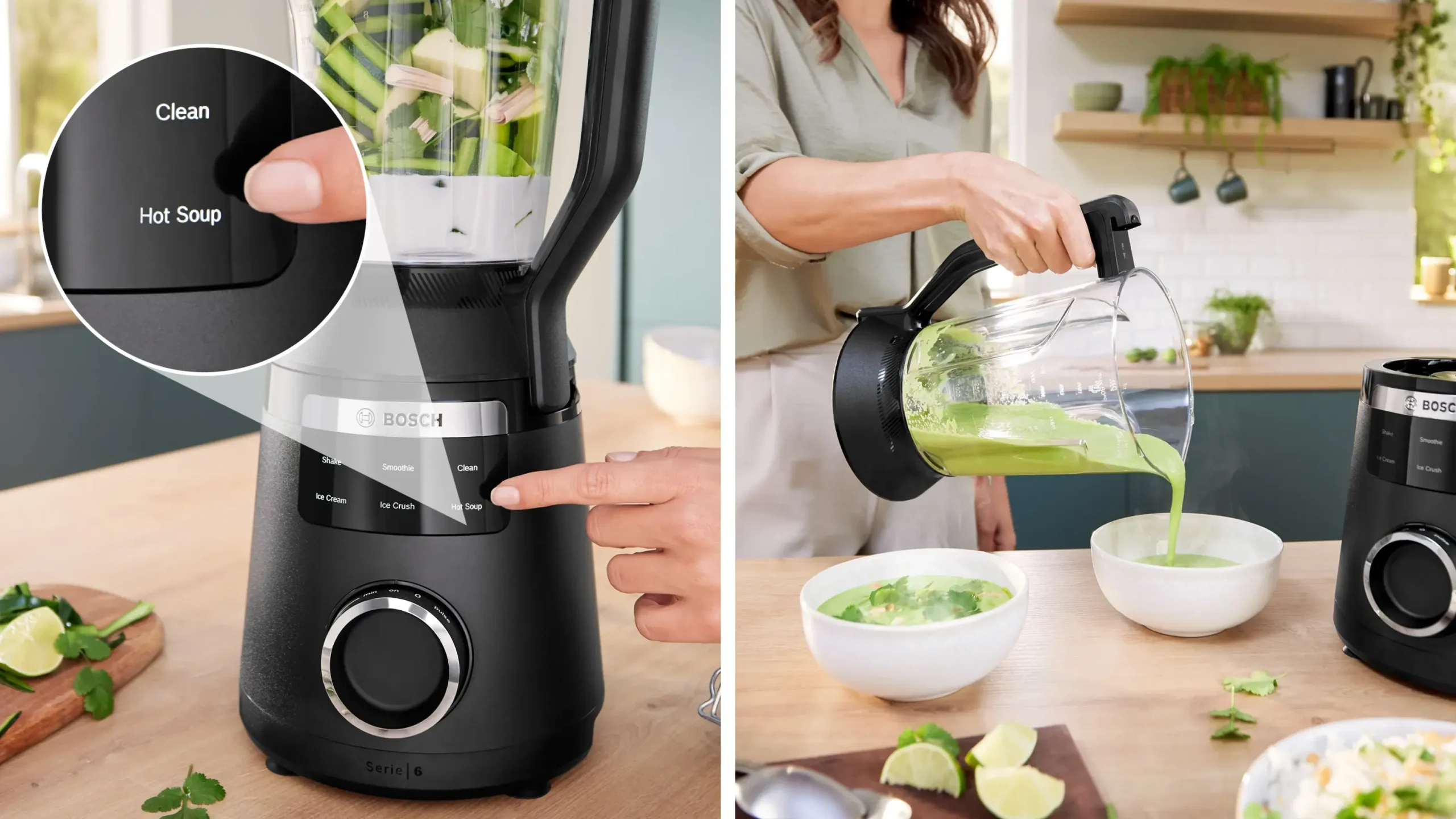 Serie 6 Blender met hoge prestaties VitaPower 1800 W Zwart