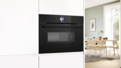 Serie 8 Compacte bakoven met magnetron 60 x 45 cm Zwart