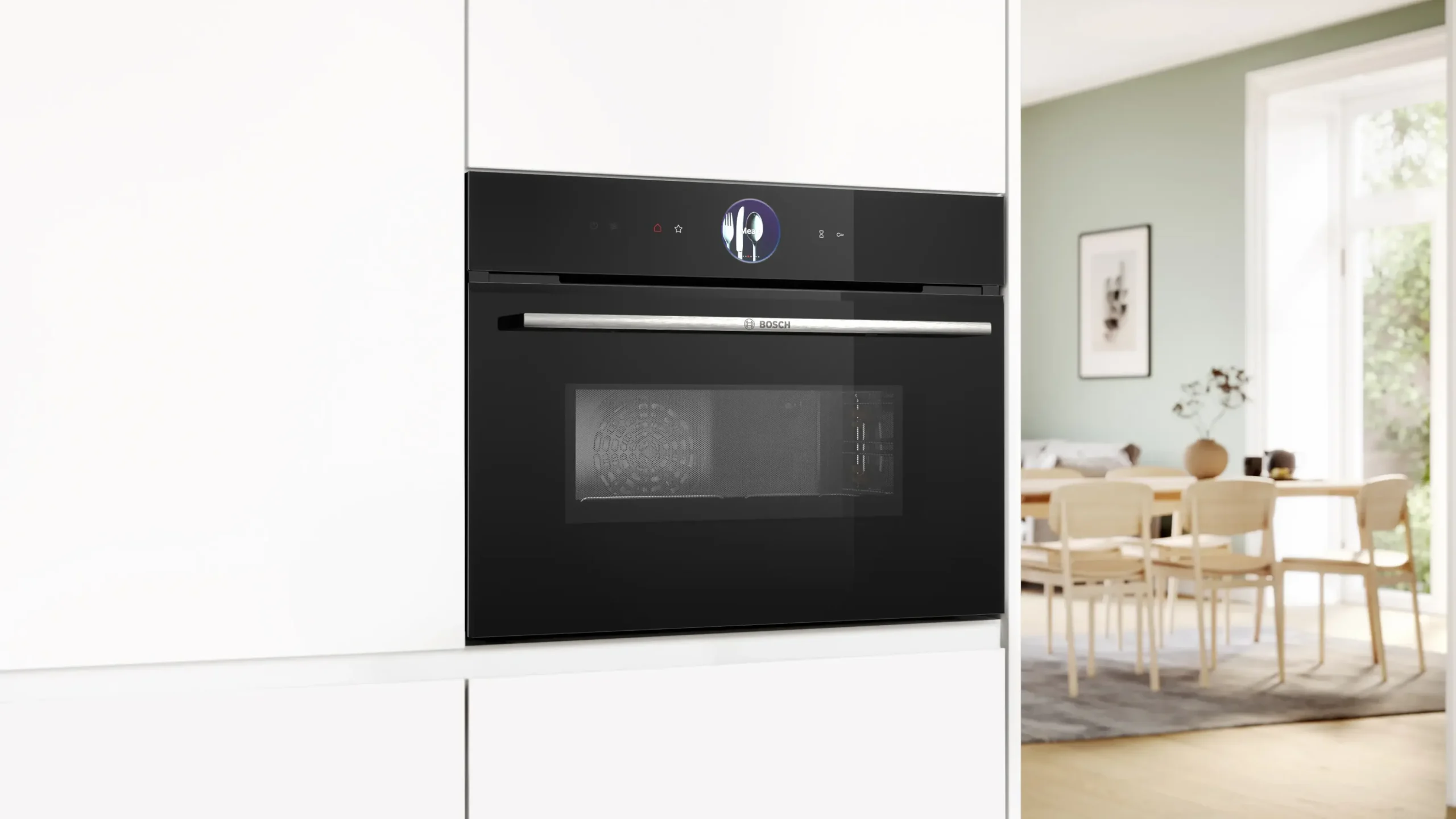 Serie 8 Compacte bakoven met magnetron 60 x 45 cm Zwart