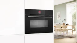 Serie 8 Compacte bakoven met magnetron 60 x 45 cm Zwart