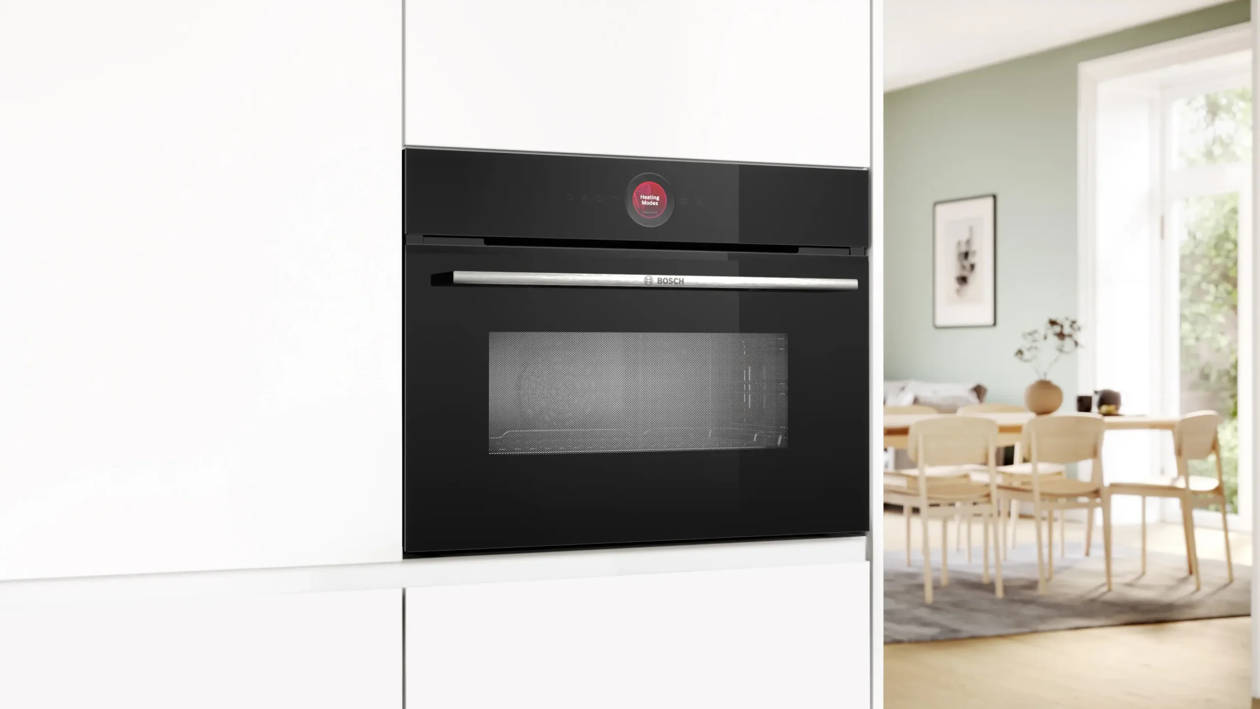Serie 8 Compacte bakoven met magnetron 60 x 45 cm Zwart