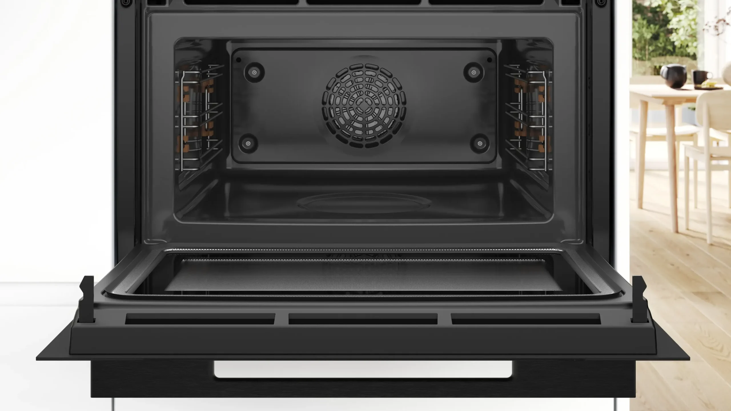 Serie 8 Compacte bakoven met magnetron 60 x 45 cm Mat zwart