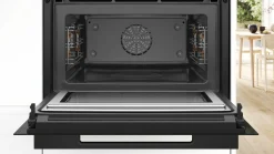 Serie 8 Compacte bakoven met magnetron 60 x 45 cm Mat zwart