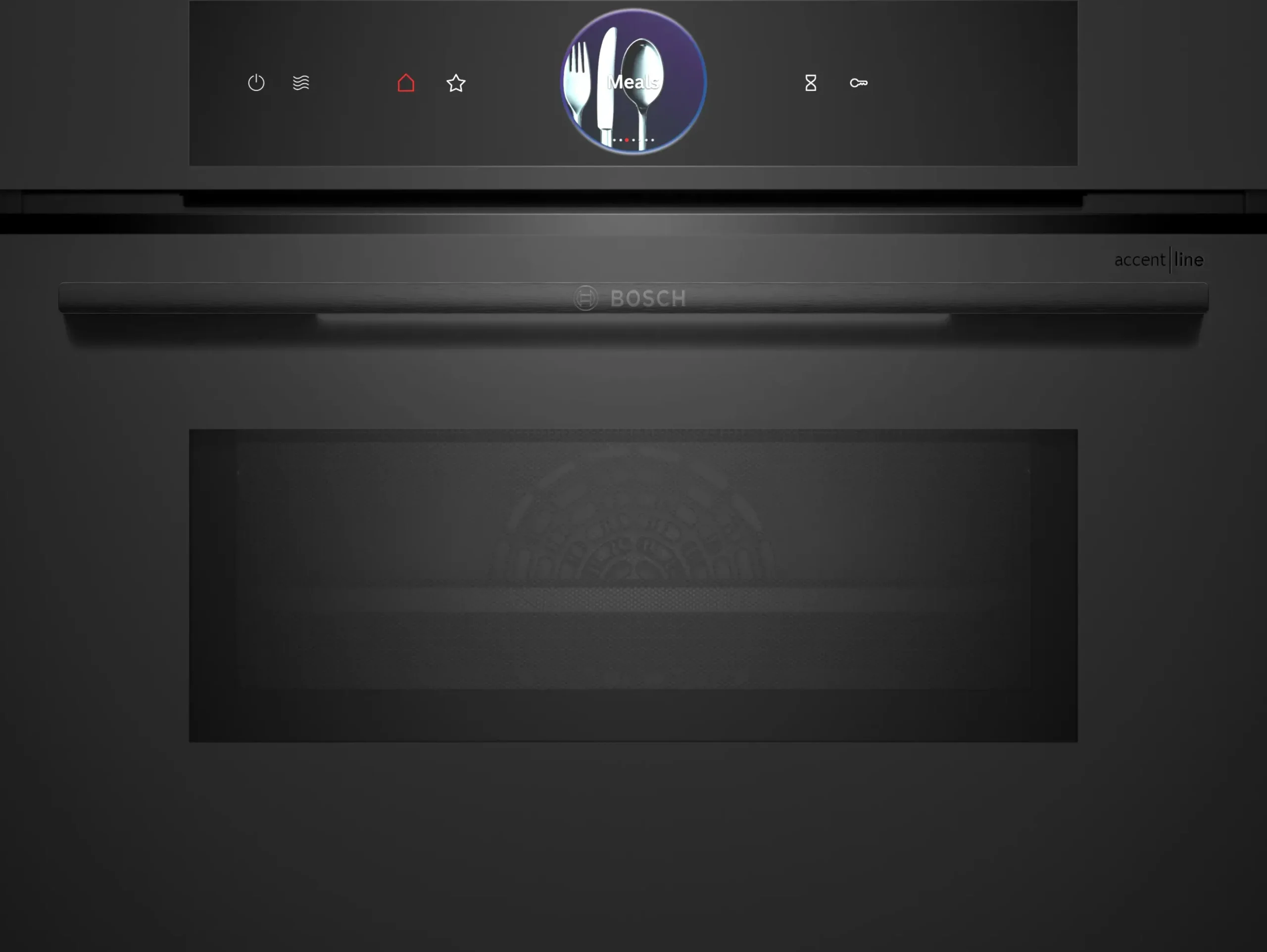 Serie 8 Compacte bakoven met magnetron 60 x 45 cm Mat zwart