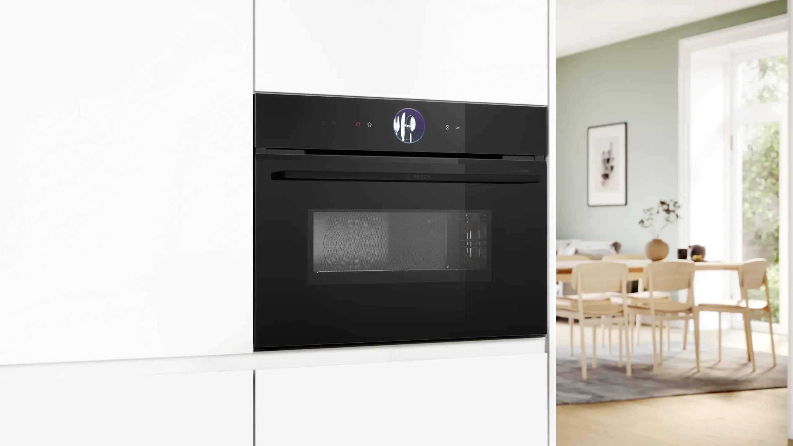 Serie 8 Compacte bakoven met magnetron 60 x 45 cm Zwart