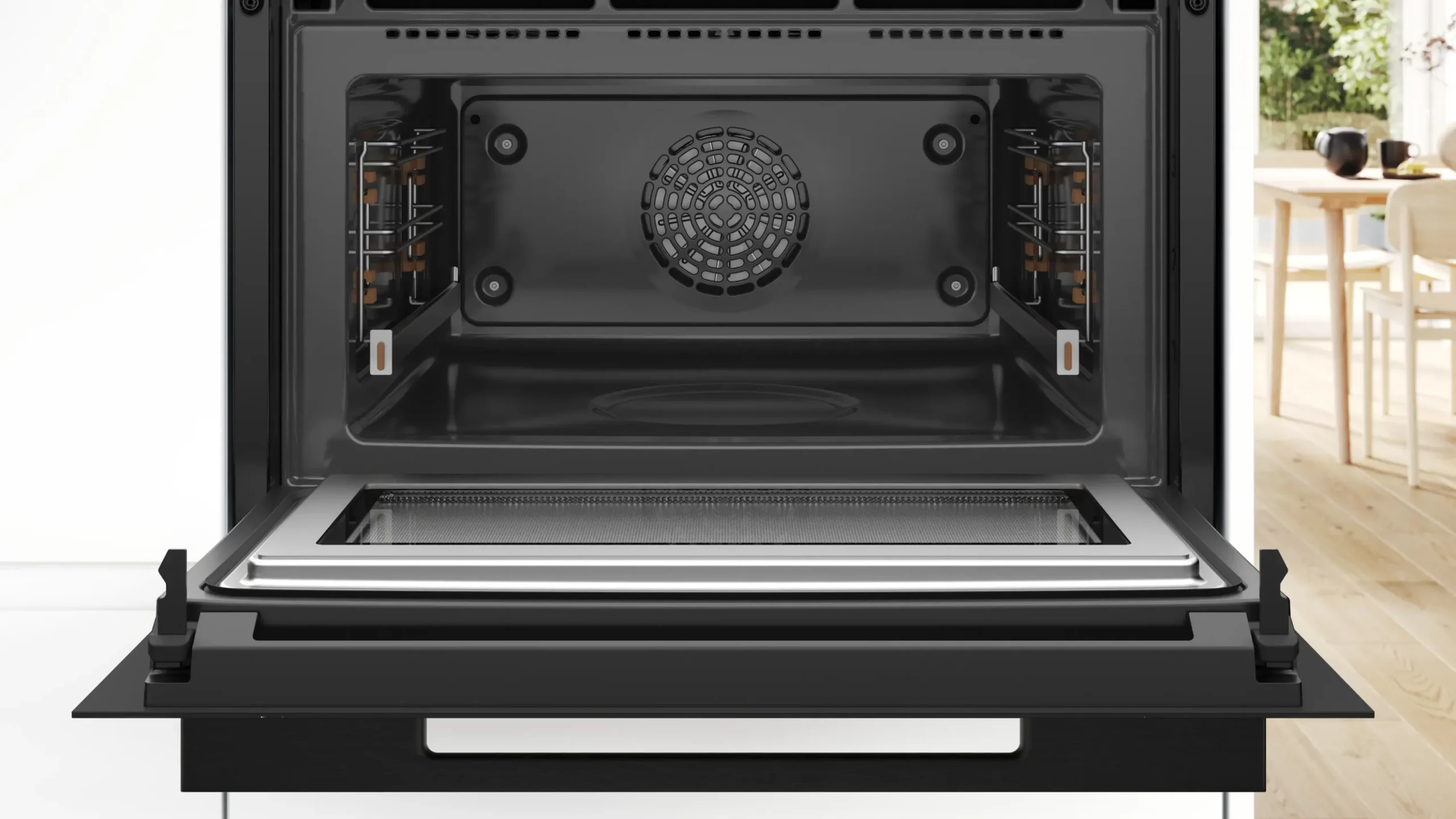 Serie 8 Compacte bakoven met magnetron 60 x 45 cm Mat zwart