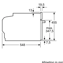 Serie 8 Compacte bakoven met magnetron 60 x 45 cm Mat zwart