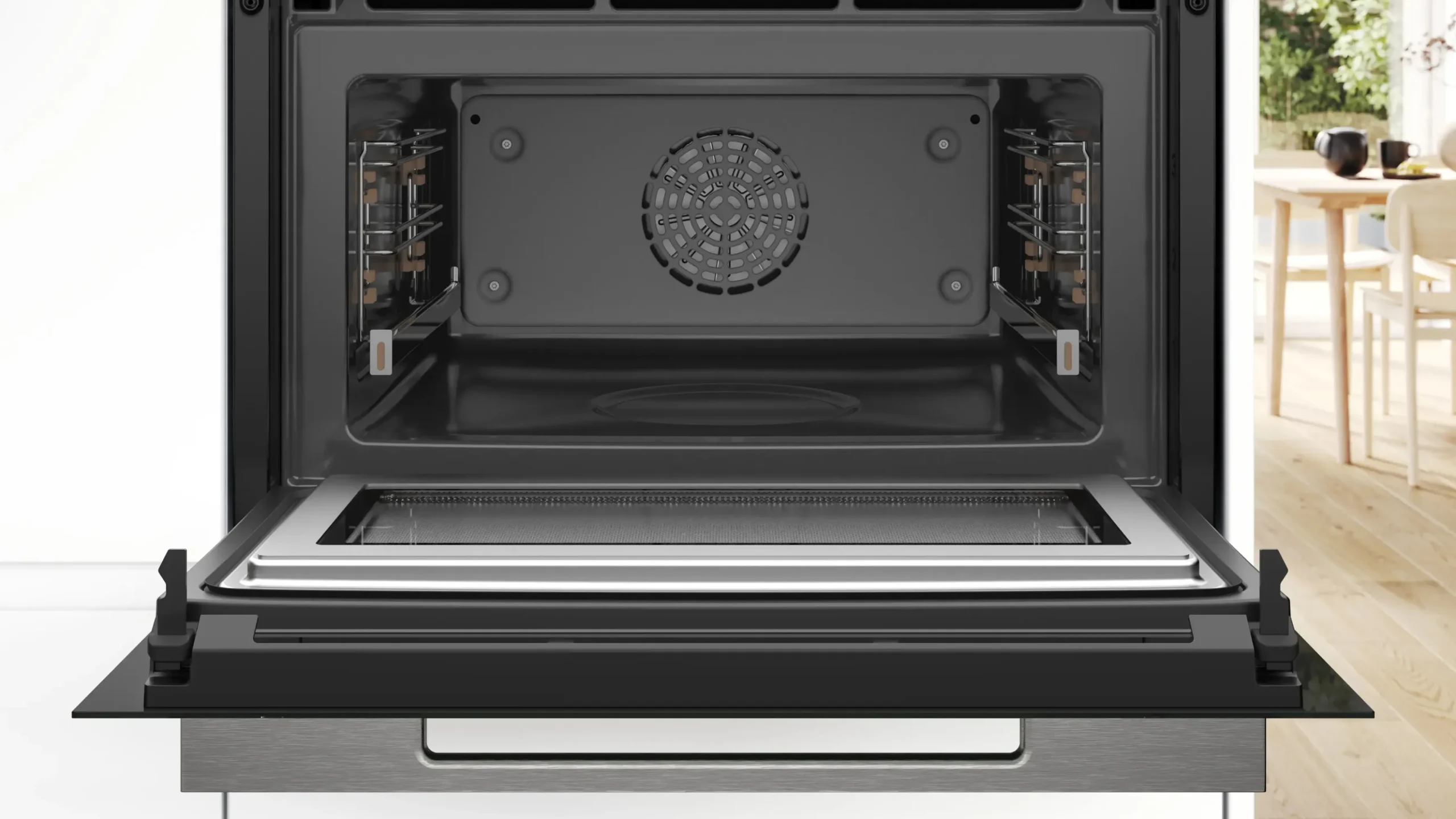 Serie 8 Compacte bakoven met magnetron 60 x 45 cm Zwart