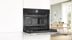 Serie 8 Compacte bakoven met volwaardige stoom 60 x 45 cm Zwart