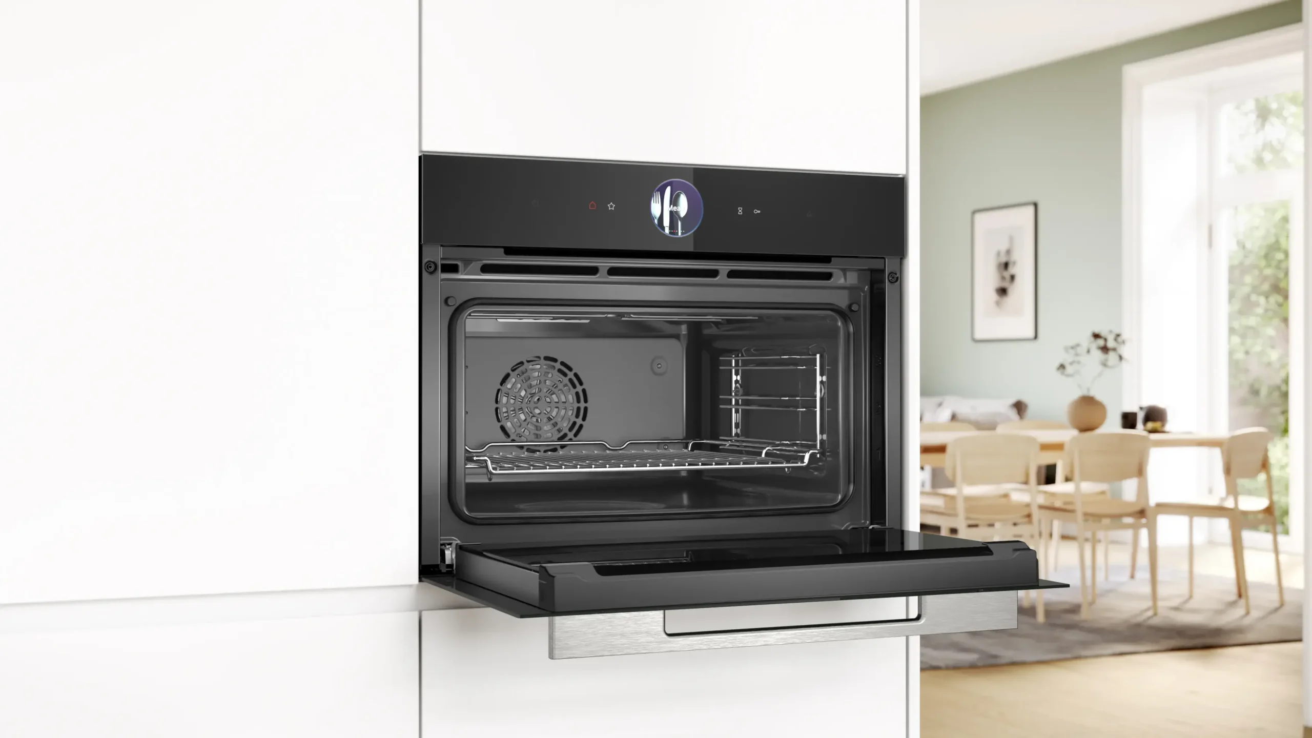 Serie 8 Compacte bakoven met volwaardige stoom 60 x 45 cm Zwart
