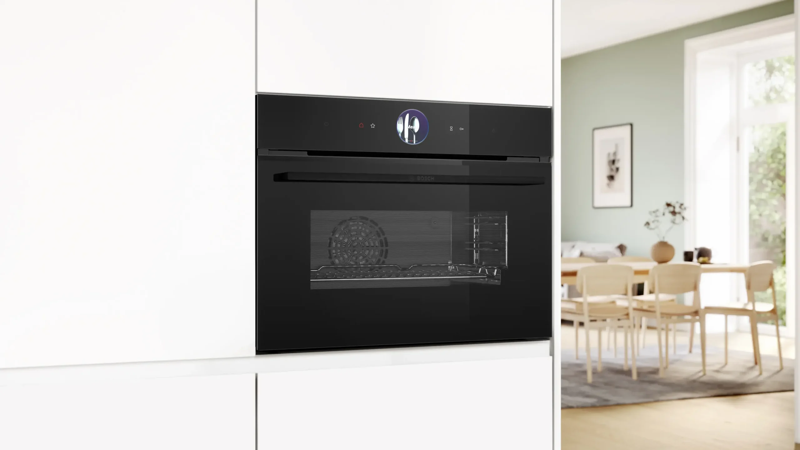 Serie 8 Compacte bakoven met volwaardige stoom 60 x 45 cm Zwart