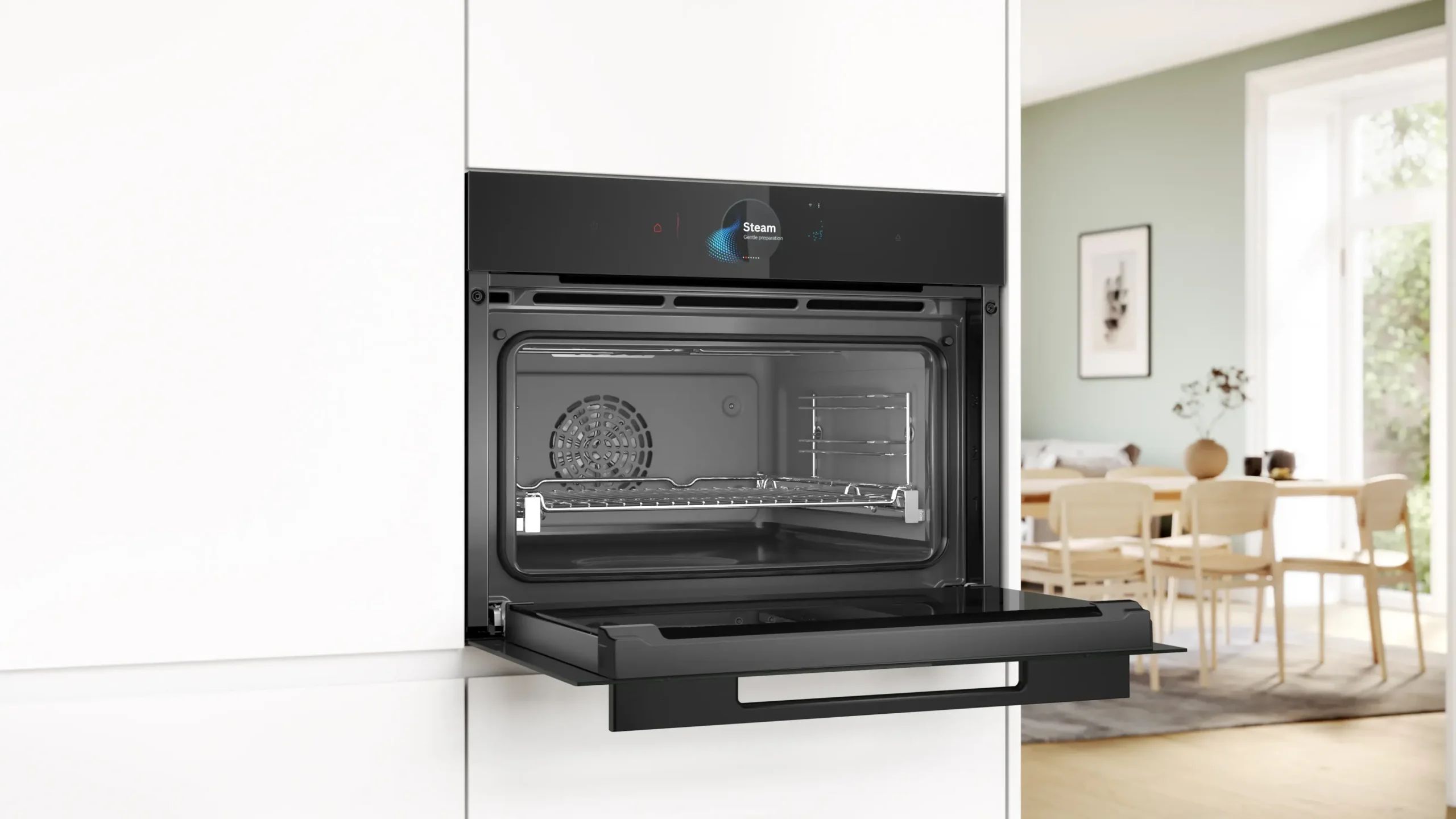 Serie 8 Compacte bakoven met volwaardige stoom 60 x 45 cm Zwart