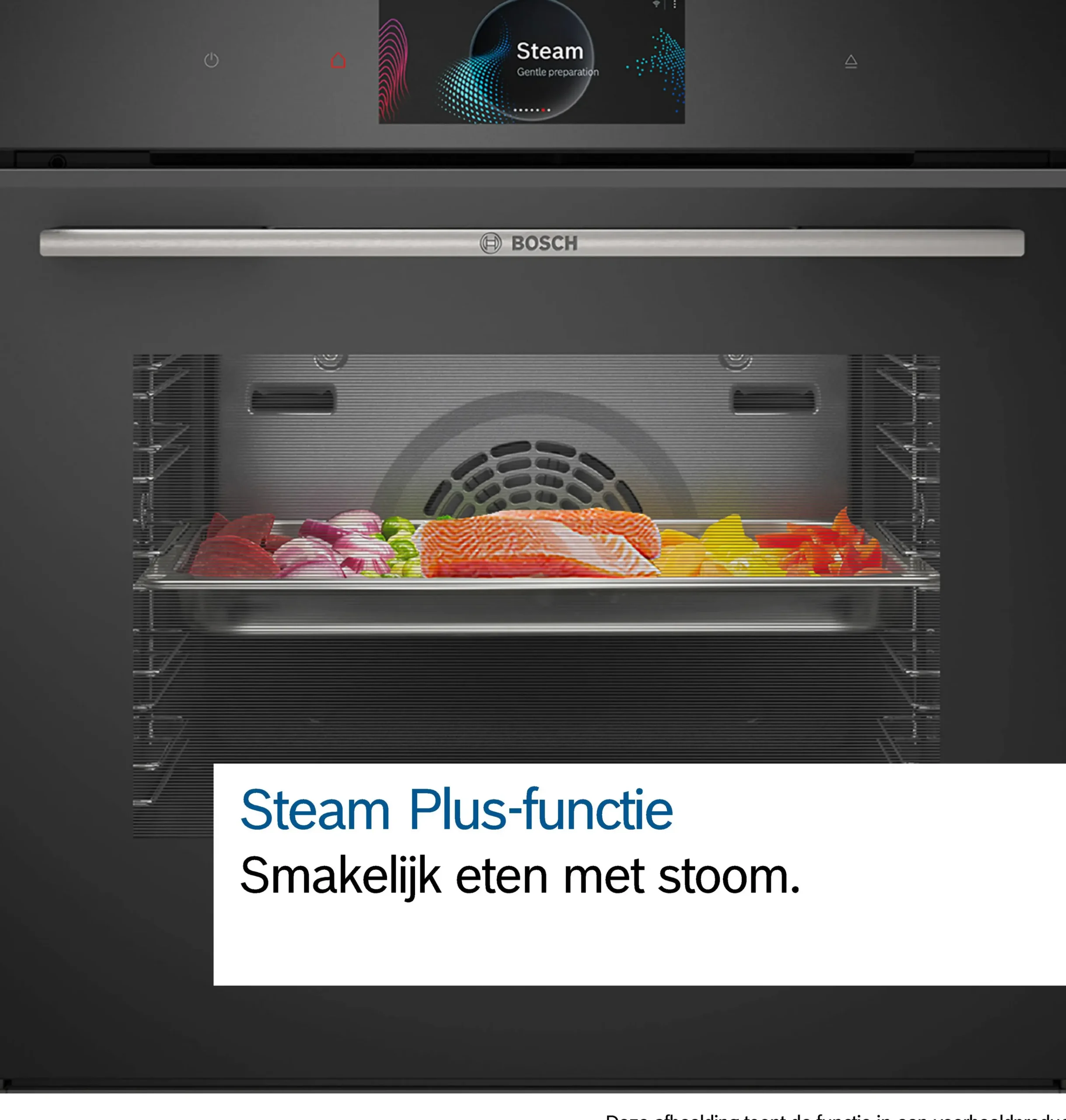 Serie 8 Compacte bakoven met volwaardige stoom 60 x 45 cm Zwart