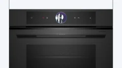 Serie 8 Compacte bakoven met volwaardige stoom 60 x 45 cm Mat zwart