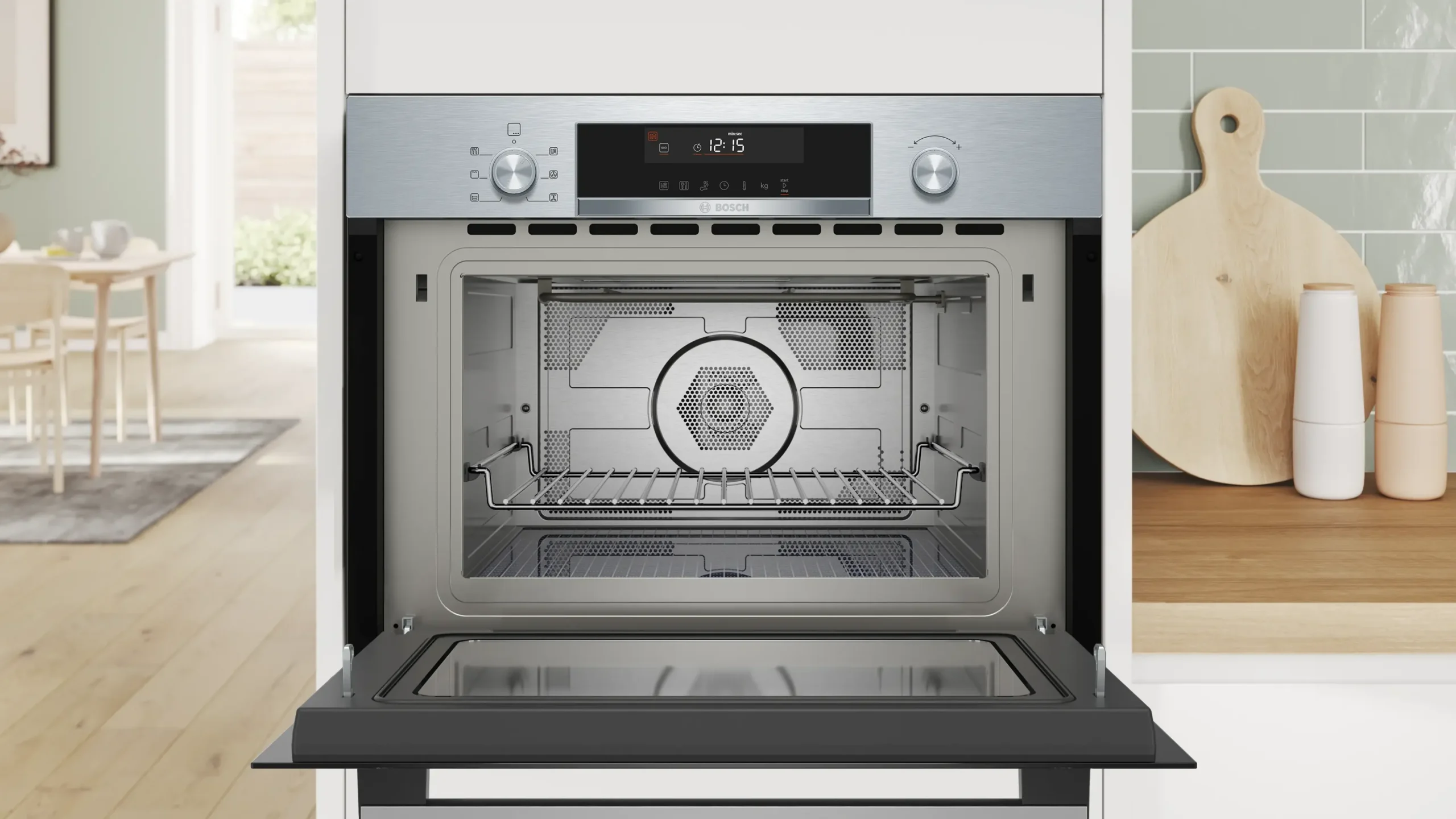 Serie 6 Compacte magnetron met hetelucht RVS