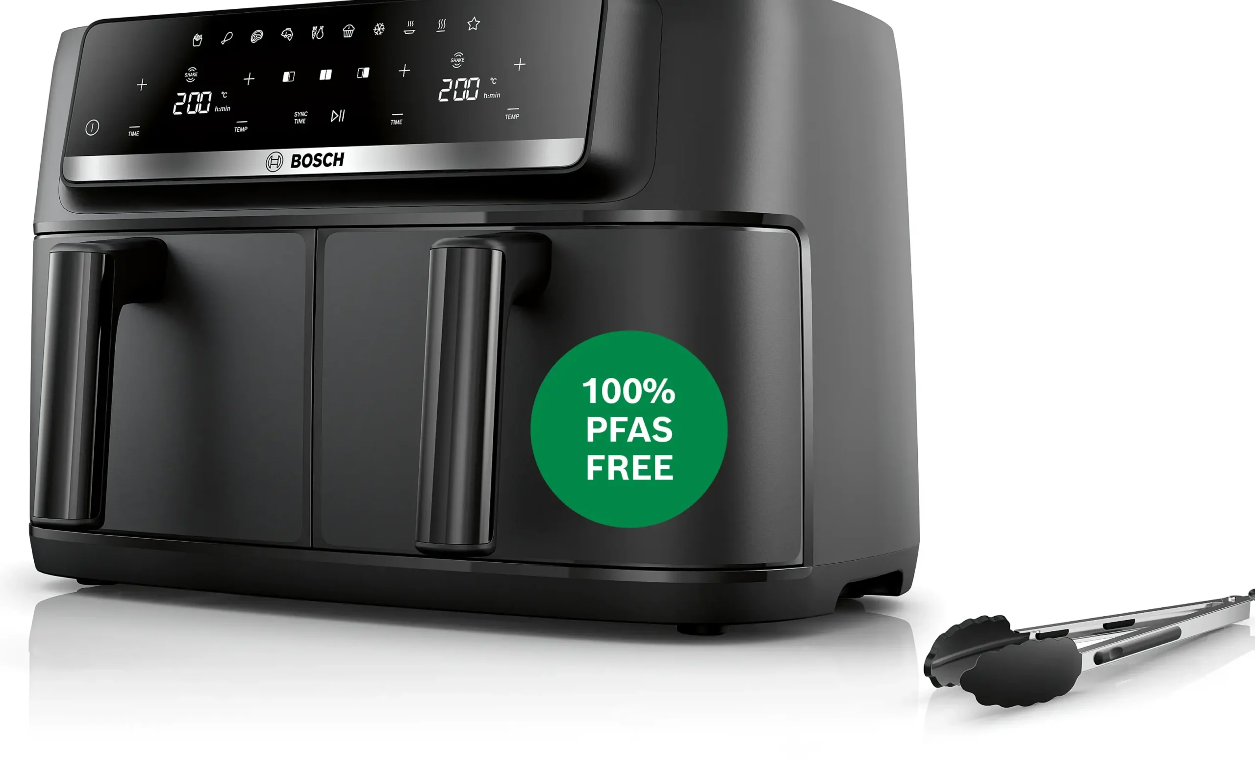 Serie 4 Double Drawer Air Fryer Zwart