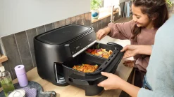 Serie 4 Double Flex Drawer Air Fryer Zwart