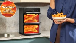 Serie 6 Double Stack Drawer Air Fryer Zwart