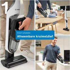 Serie 4 Draadloze steelstofzuiger Flexxo 28 Vmax Wit