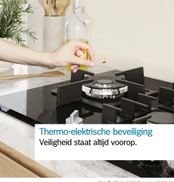 Serie 4 Gaskookplaat 60 cm Inox
