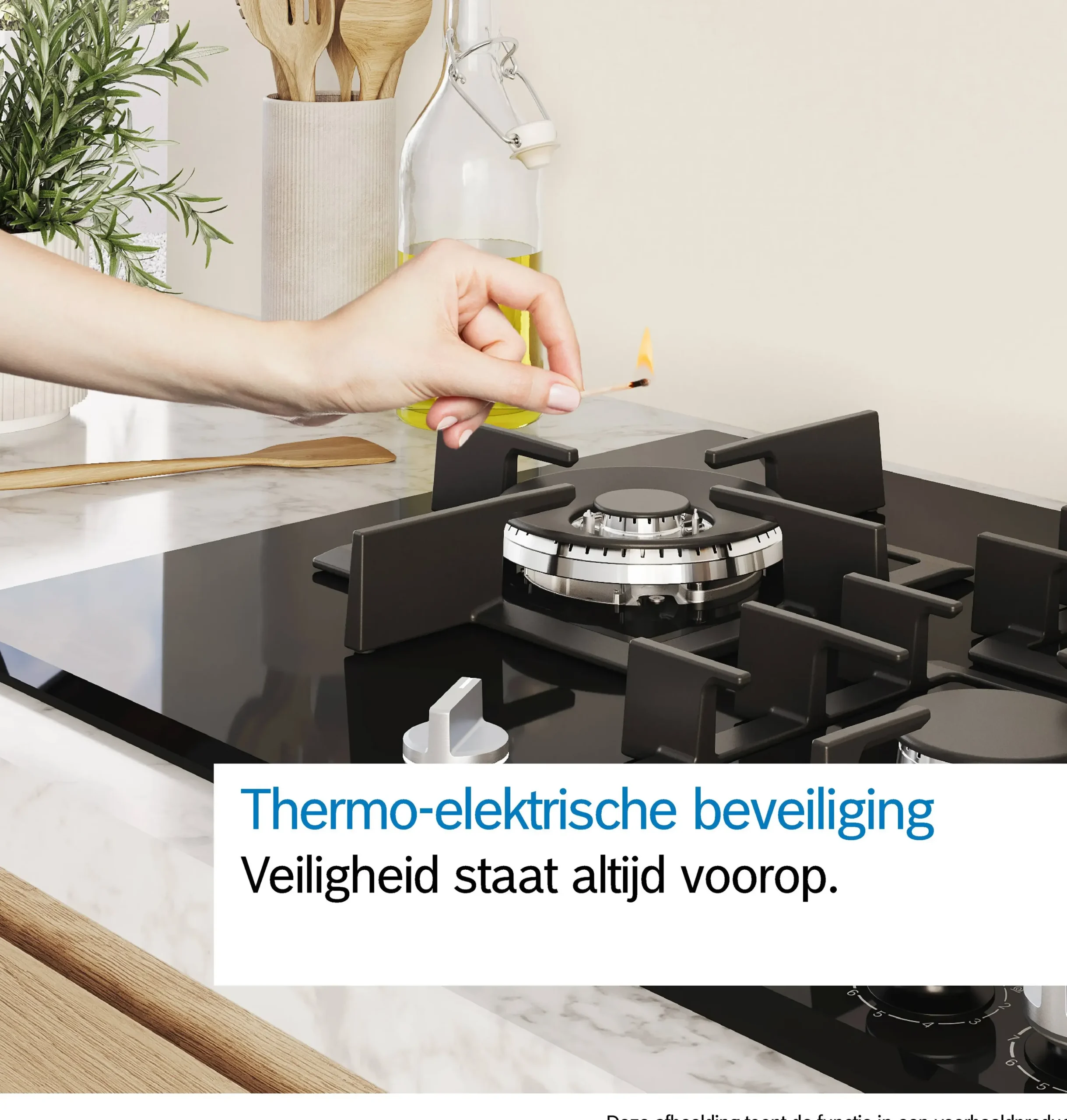 Serie 4 Gaskookplaat 60 cm Inox