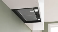 Serie 2 Geïntegreerde blokdesign schouwkap 60 cm Matzwart