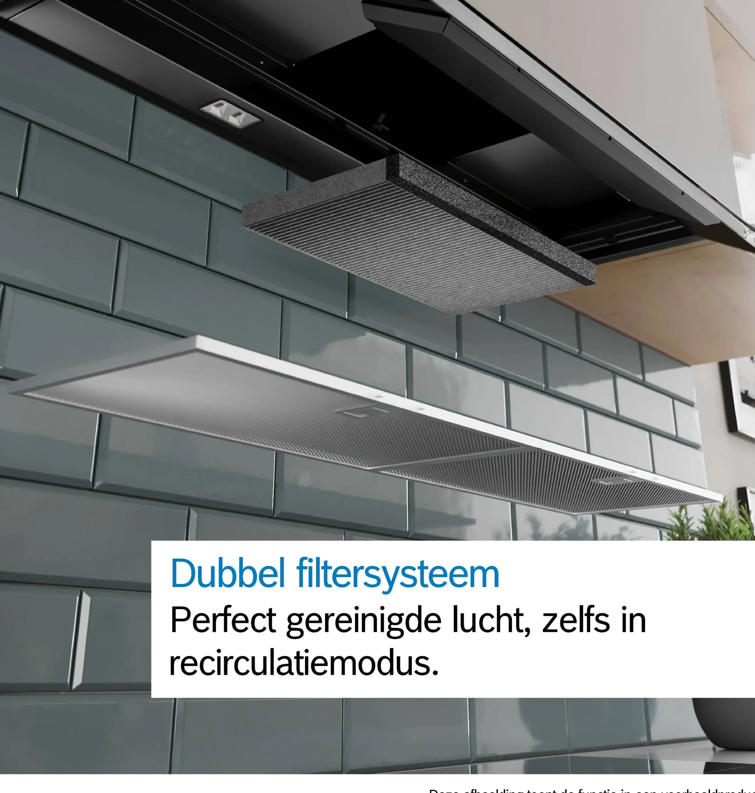 Serie 2 Geïntegreerde blokdesign schouwkap 90 cm Matzwart