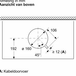 Serie 2 Geïntegreerde blokdesign schouwkap 90 cm Matzwart