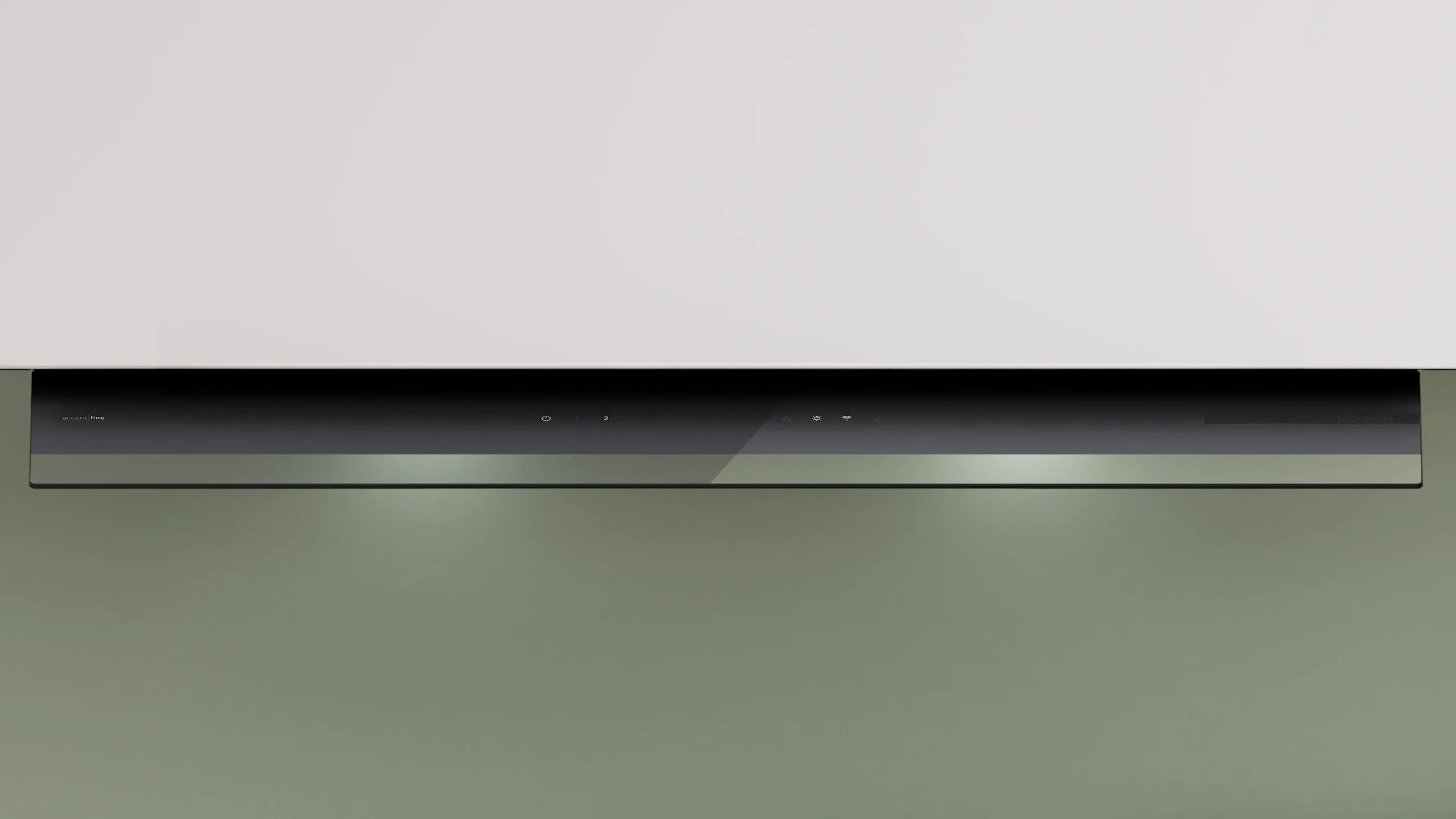 Serie 6 Geïntegreerde blokdesign schouwkap 90 cm zwart glas, Matzwart