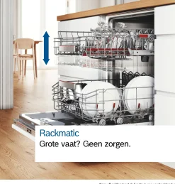 Serie 6 Geïntegreerde vaatwasser 60 cm Geborsteld staal