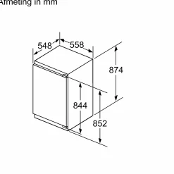 Serie 6 Inbouw koelkast 87.4 x 55.8 cm Vlakscharnier met SoftClose