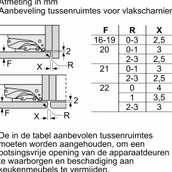 Serie 6 Inbouw koel-vriescombinatie 157.8 x 55.8 cm Vlakscharnier