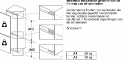 Serie 4 Inbouw koel-vriescombinatie 193.5 x 70.8 cm Vlakscharnier