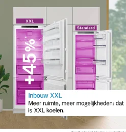 Serie 4 Inbouw koel-vriescombinatie 193.5 x 70.8 cm Vlakscharnier