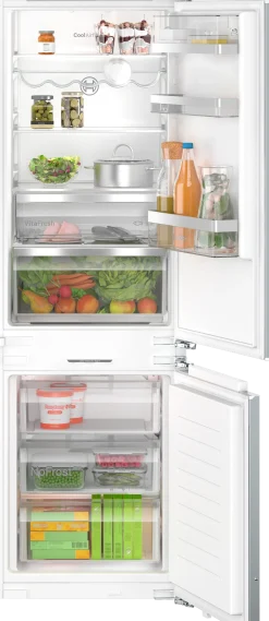 Serie 6 Inbouw koel-vriescombinatie 177.2 x 55.8 cm Vlakscharnier met SoftClose