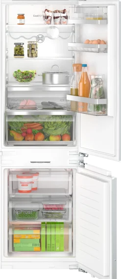 Serie 6 Inbouw koel-vriescombinatie 177.2 x 55.8 cm Vlakscharnier met SoftClose