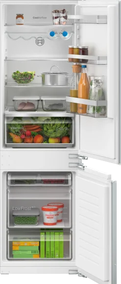 Serie 4 Inbouw koel-vriescombinatie 177.2 x 54.1 cm Vlakscharnier