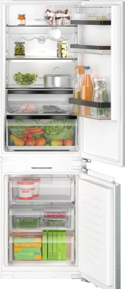 Serie 6 Inbouw koel-vriescombinatie 177.2 x 55.8 cm Vlakscharnier met SoftClose