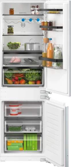 Serie 4 Inbouw koel-vriescombinatie 177.2 x 54.1 cm Vlakscharnier