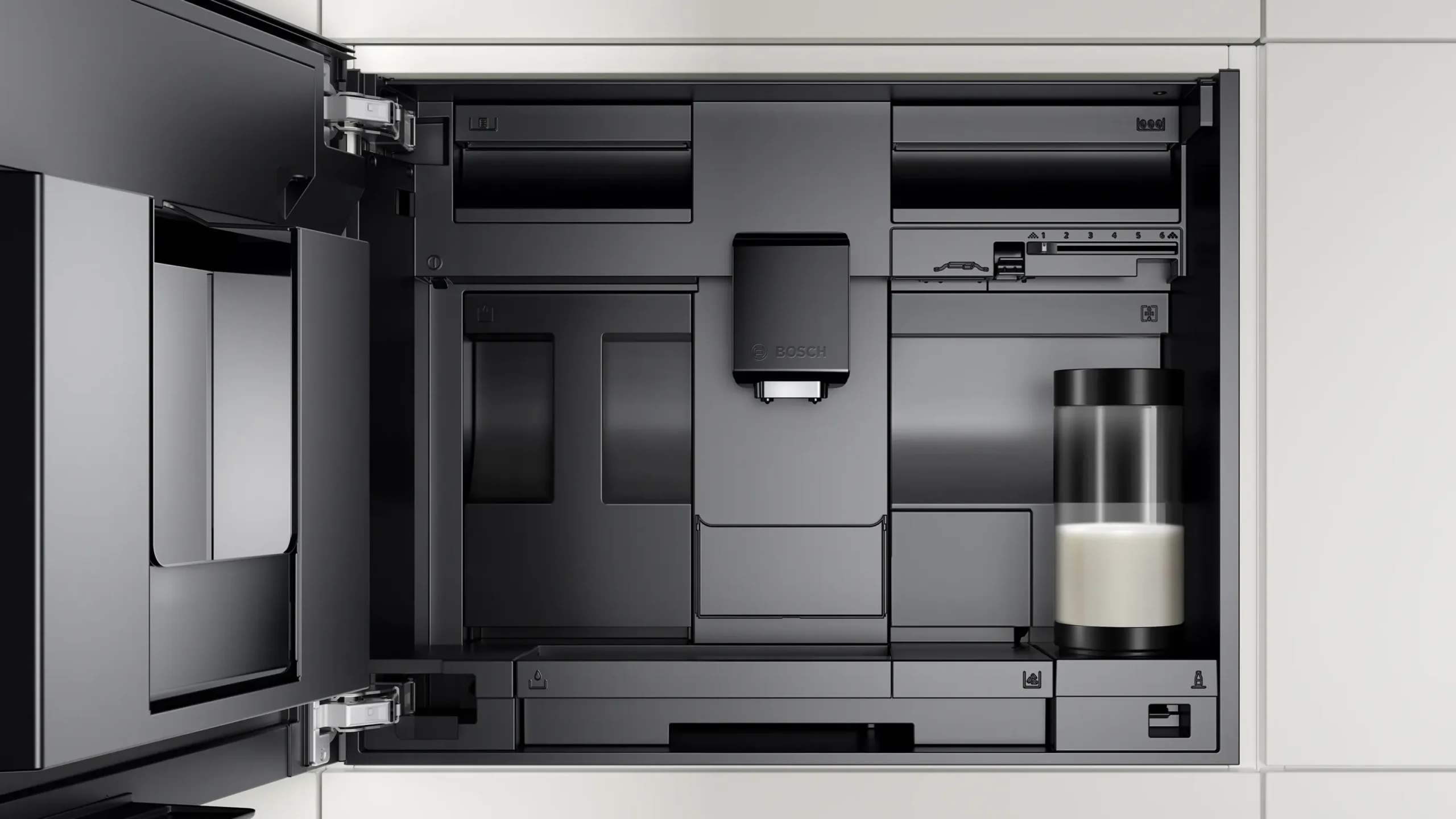 Serie 8 Inbouw koffie volautomaat Zwart