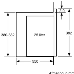 Serie 6 Inbouwmagnetron RVS