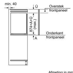 Serie 6 Inbouw vriezer 87.4 x 55.8 cm Vlakscharnier met SoftClose