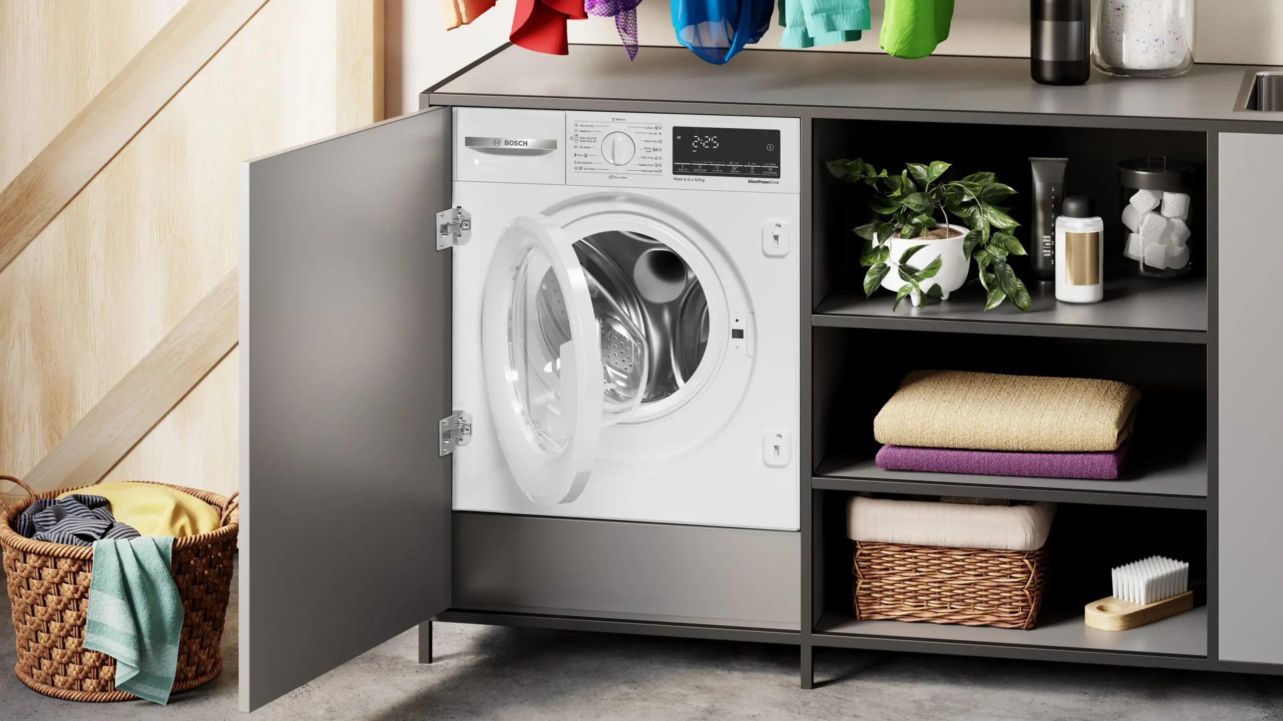 Serie 6 Inbouw was-droogcombinatie 8/5 kg