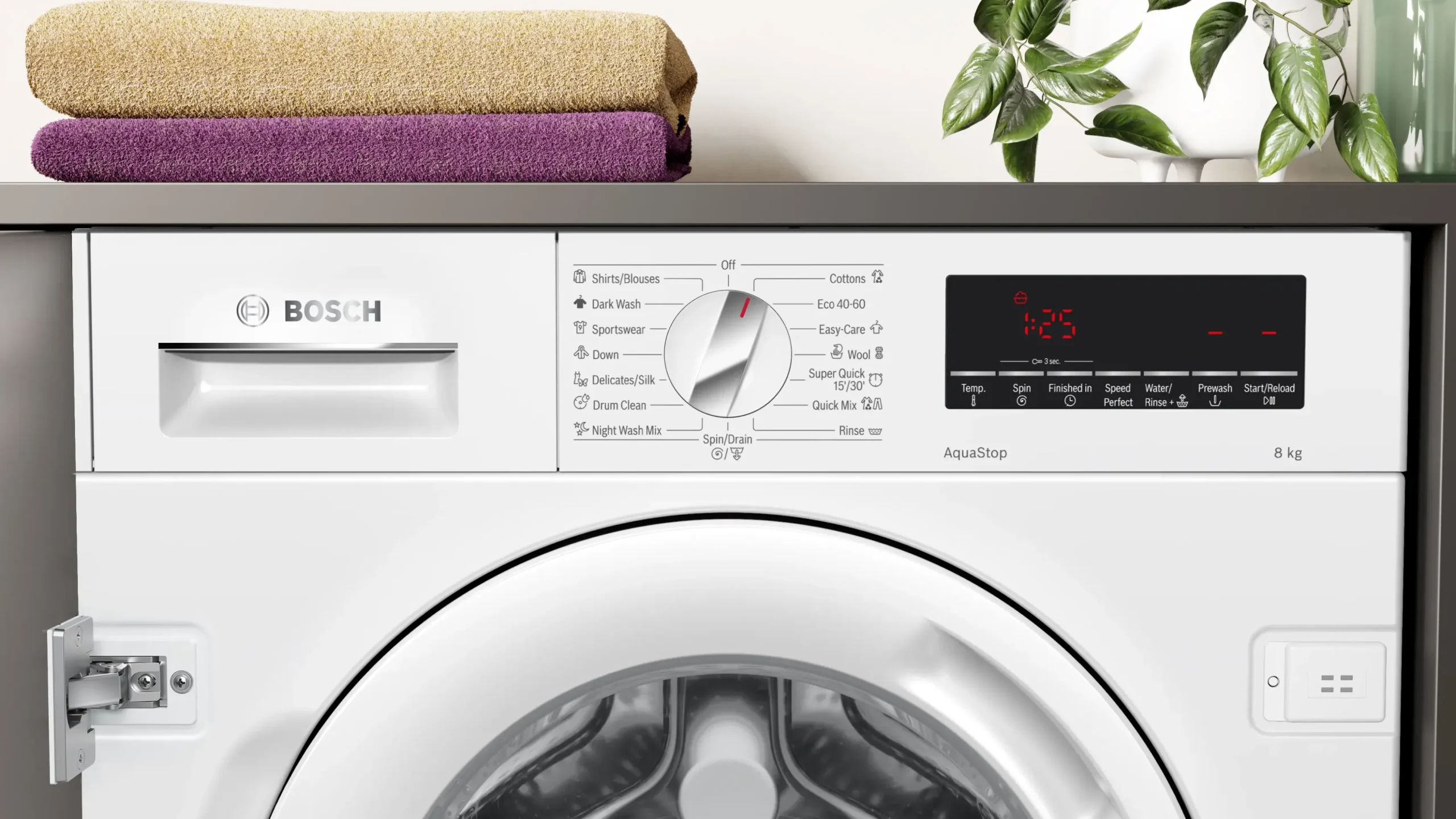 Serie 8 Inbouw Wasmachine, voorlader 8 kg