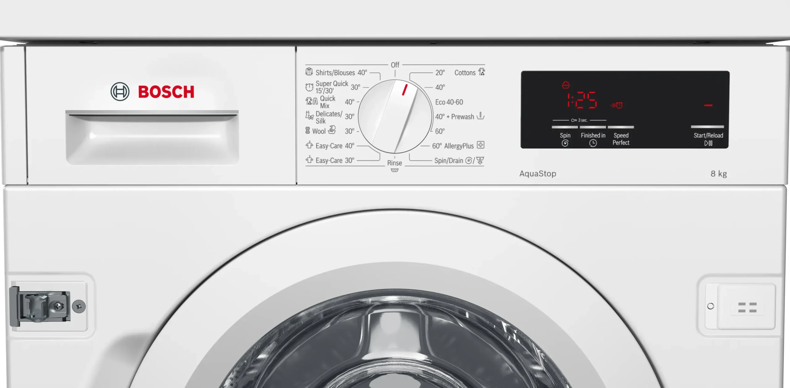 Serie 6 Inbouw Wasmachine, voorlader 8 kg