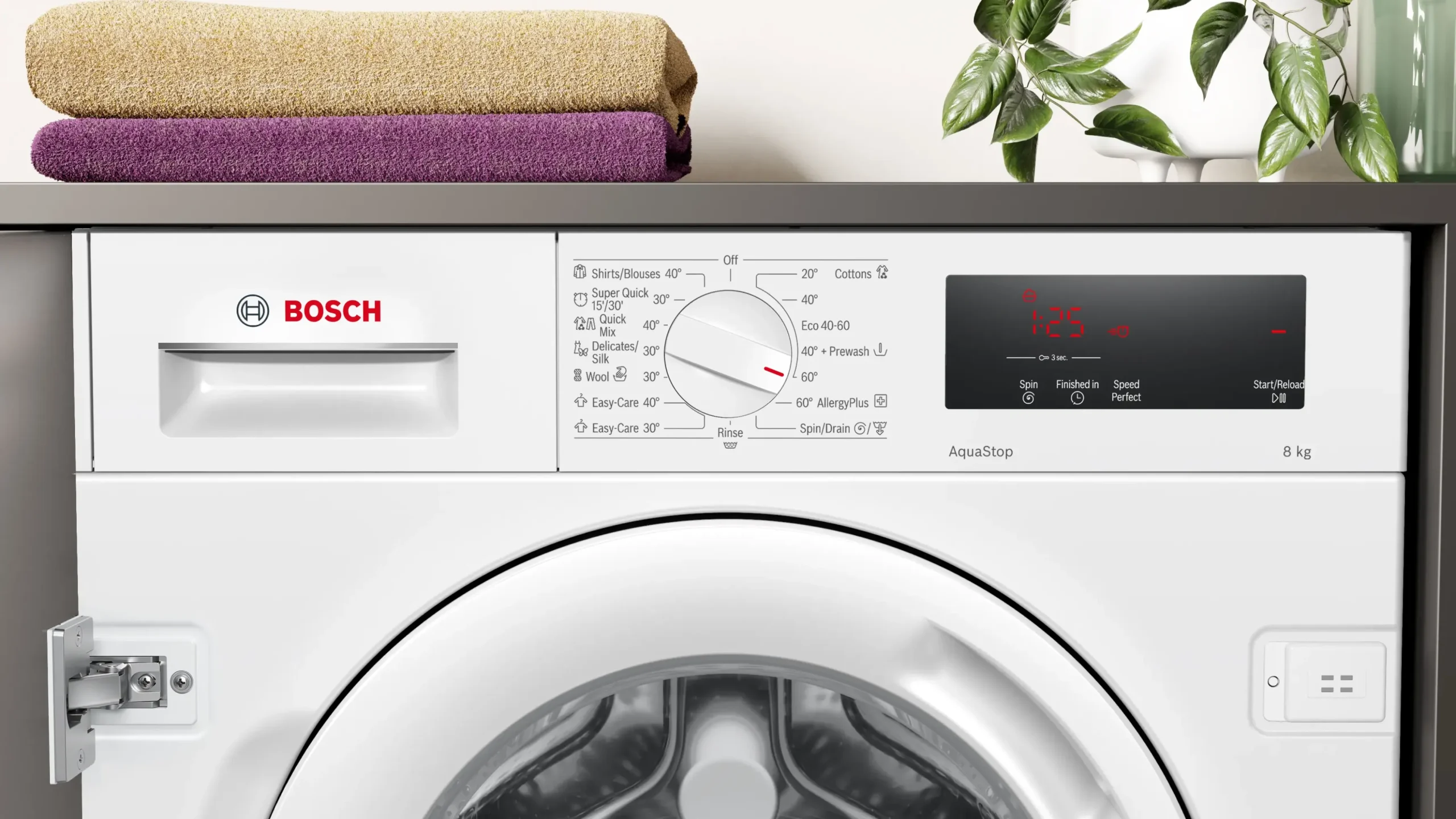 Serie 6 Inbouw Wasmachine, voorlader 8 kg