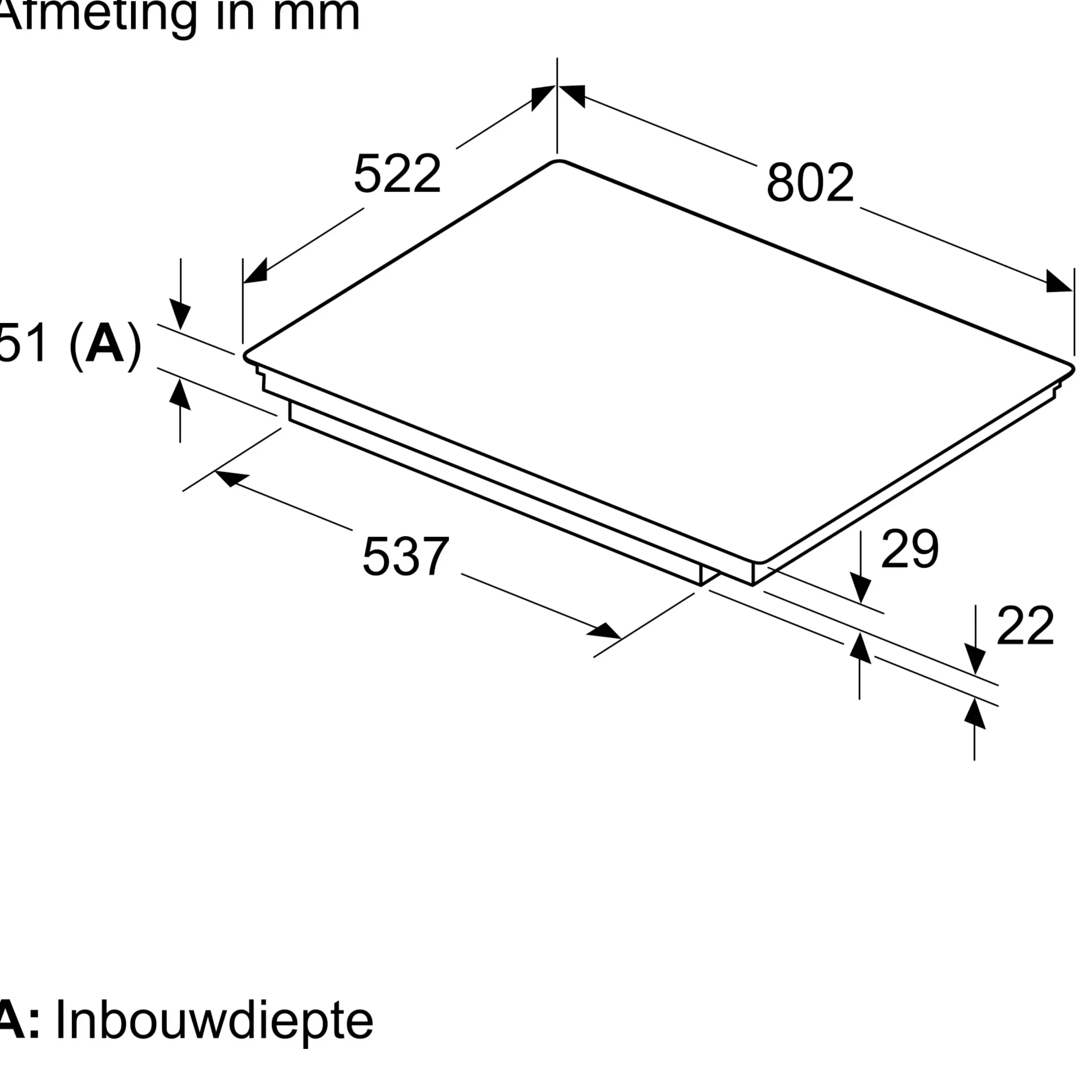 Serie 6 Inductiekookplaat 80 cm