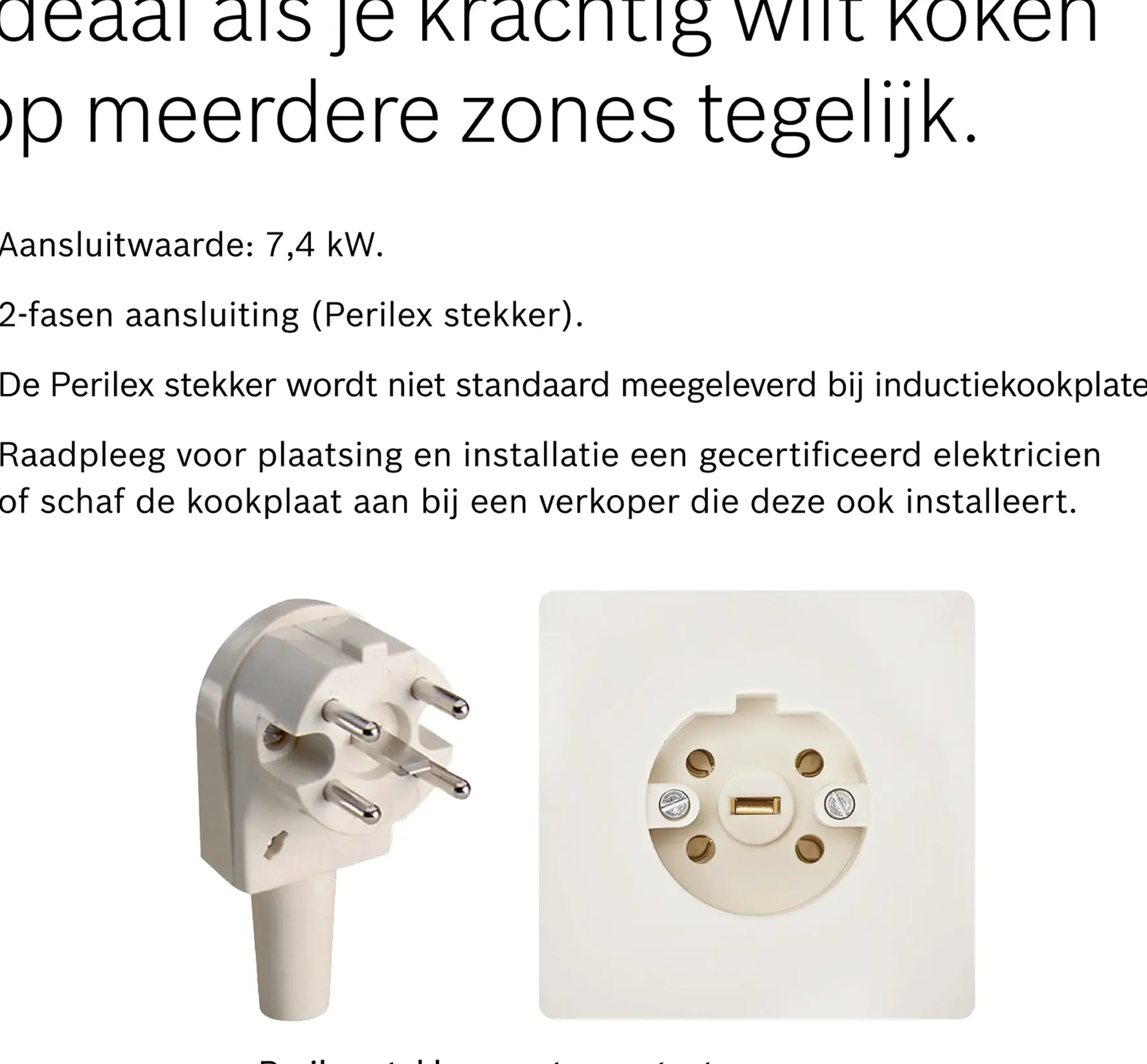 Serie 8 Inductiekookplaat 60 cm opbouwmontage met rand