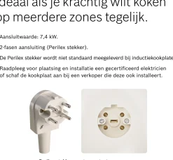Serie 6 Inductiekookplaat 70 cm opbouwmontage zonder rand