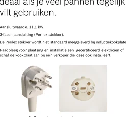 Serie 8 Inductiekookplaat 90 cm opbouwmontage met rand